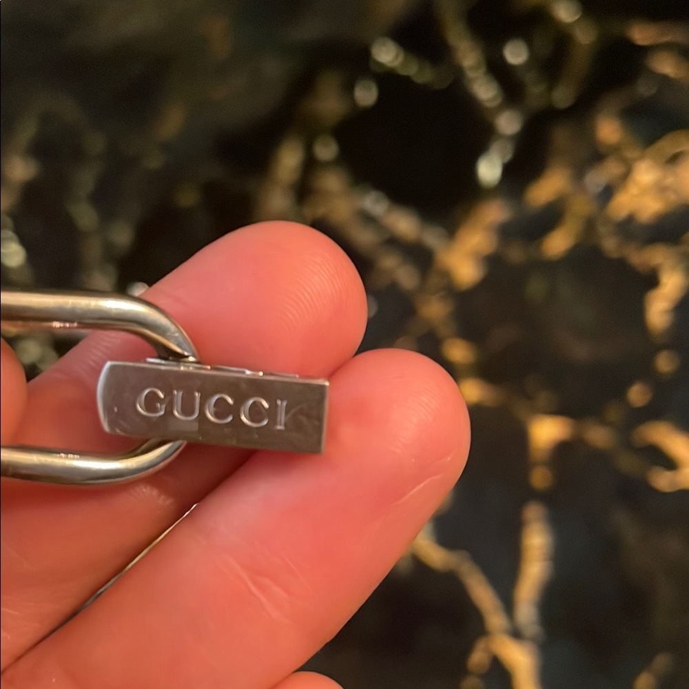 Gucci Black And Silver Rectangular Watch - image 2